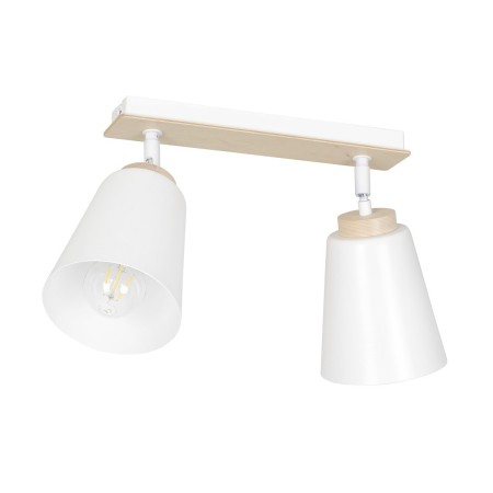 biała lampa sufitowa Emibig ATLAS 2 WHITE EM724/2