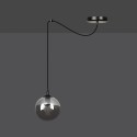 czarna lampa wisząca Emibig GIGI 1BLACK  EM937/1