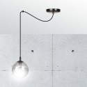czarna lampa wisząca Emibig GIGI 1BLACK  EM937/1