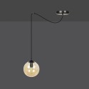 czarna wisząca lampa Emibig GIGI 1 BLACK EM938/1