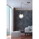 czarna wisząca lampa Emibig GIGI 1 BLACK EM938/1