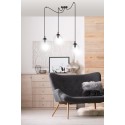 czarna wisząca lampa Emibig GIGI 3 BLACK TRANSPARENT EM936/3