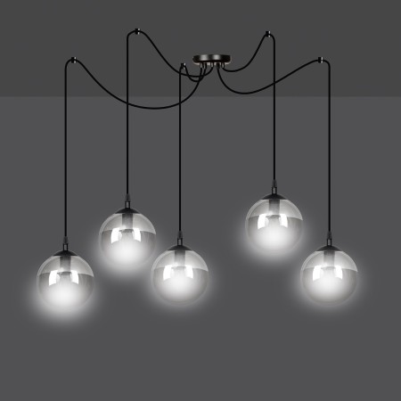 lampa wisząca Emibig GIGI 5 BLACK  EM937/5