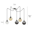 czarna wisząca lampa Emibig GIGI 5 BLACK MIX  EM939/5