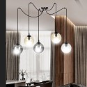 czarna wisząca lampa Emibig GIGI 5 BLACK MIX  EM939/5