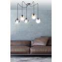 czarna wisząca lampa Emibig GIGI 5 BLACK MIX  EM939/5