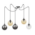 czarna wisząca lampa Emibig GIGI 5 BLACK MIX  EM939/5
