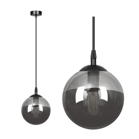 czarna lampa wisząca Emibig COSMO 1 BLACK  EM712/1