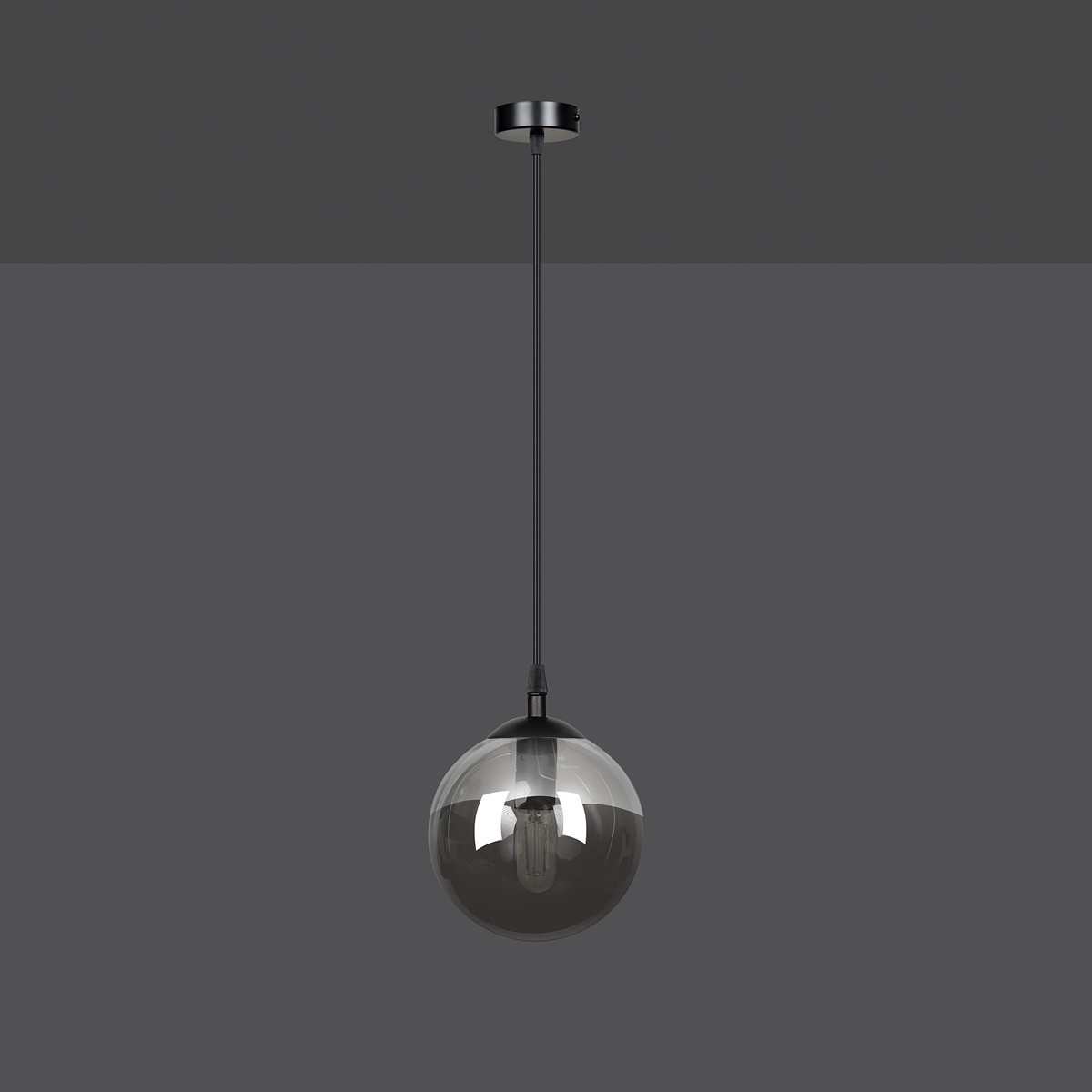czarna lampa wisząca Emibig COSMO 1 BLACK  EM712/1