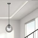 czarna lampa wisząca Emibig COSMO 1 BLACK  EM712/1