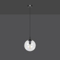 czarna wisząca lampa Emibig COSMO 1 BLACK TRANSPARENT EM711/1