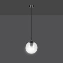 czarna wisząca lampa Emibig COSMO 1 BLACK TRANSPARENT EM711/1
