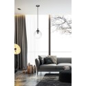 czarna wisząca lampa Emibig COSMO 1 BLACK TRANSPARENT EM711/1