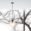 czarna lampa wisząca Emibig COSMO 1 BLACK EM713/1