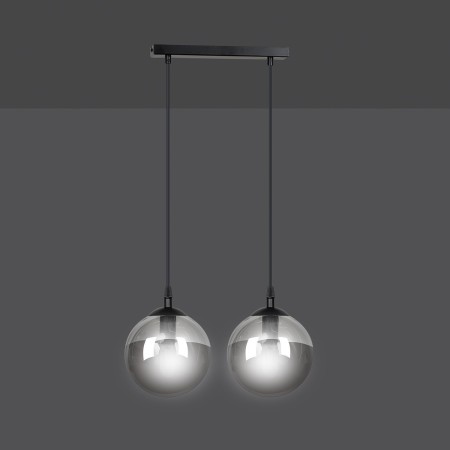 czarna lampa wisząca Emibig COSMO 2 BLACK  EM712/2