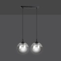 czarna lampa wisząca Emibig COSMO 2 BLACK  EM712/2