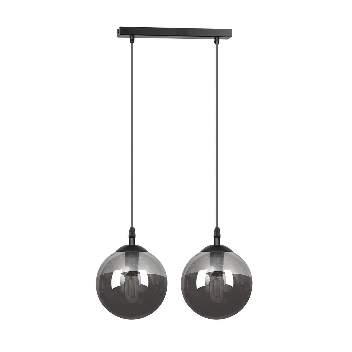czarna lampa wisząca Emibig COSMO 2 BLACK  EM712/2
