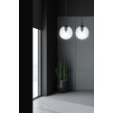 wisząca czarna lampa Emibig COSMO 2 BLACK TRANSPARENT EM711/2