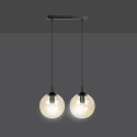 czarna wisząca lampa Emibig COSMO 2  BLACK EM713/2