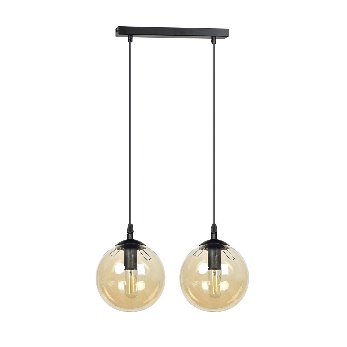 czarna wisząca lampa Emibig COSMO 2  BLACK EM713/2