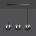 czarna wisząca lampa Emibig COSMO 3 BLACK  EM712/3