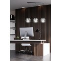 czarna wisząca lampa Emibig COSMO 3 BLACK  EM712/3