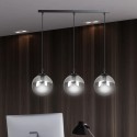 czarna wisząca lampa Emibig COSMO 3 BLACK  EM712/3