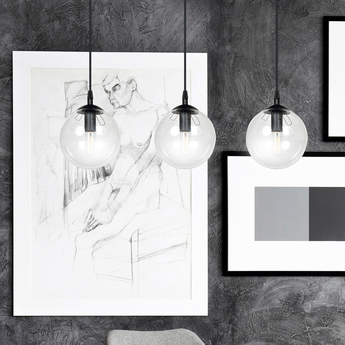 Emibig COSMO 3 BLACK TRANSPARENT EM711/3