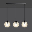 czarna lampa wisząca Emibig COSMO 3 BLACK EM713/3
