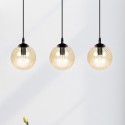 czarna lampa wisząca Emibig COSMO 3 BLACK EM713/3