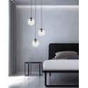 czarna lampa wisząca Emibig COSMO 3 BLACK TRANSPARENT PREMIUM EM711/3PREM