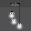 lampa wisząca Emibig COSMO 3 BLACK PREMIUM EM712/3PREM