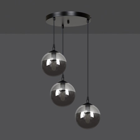 lampa wisząca Emibig COSMO 3 BLACK PREMIUM EM712/3PREM