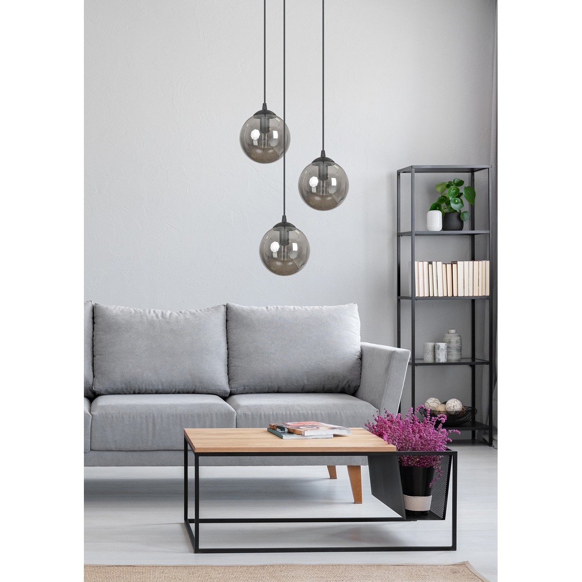 lampa wisząca Emibig COSMO 3 BLACK PREMIUM EM712/3PREM