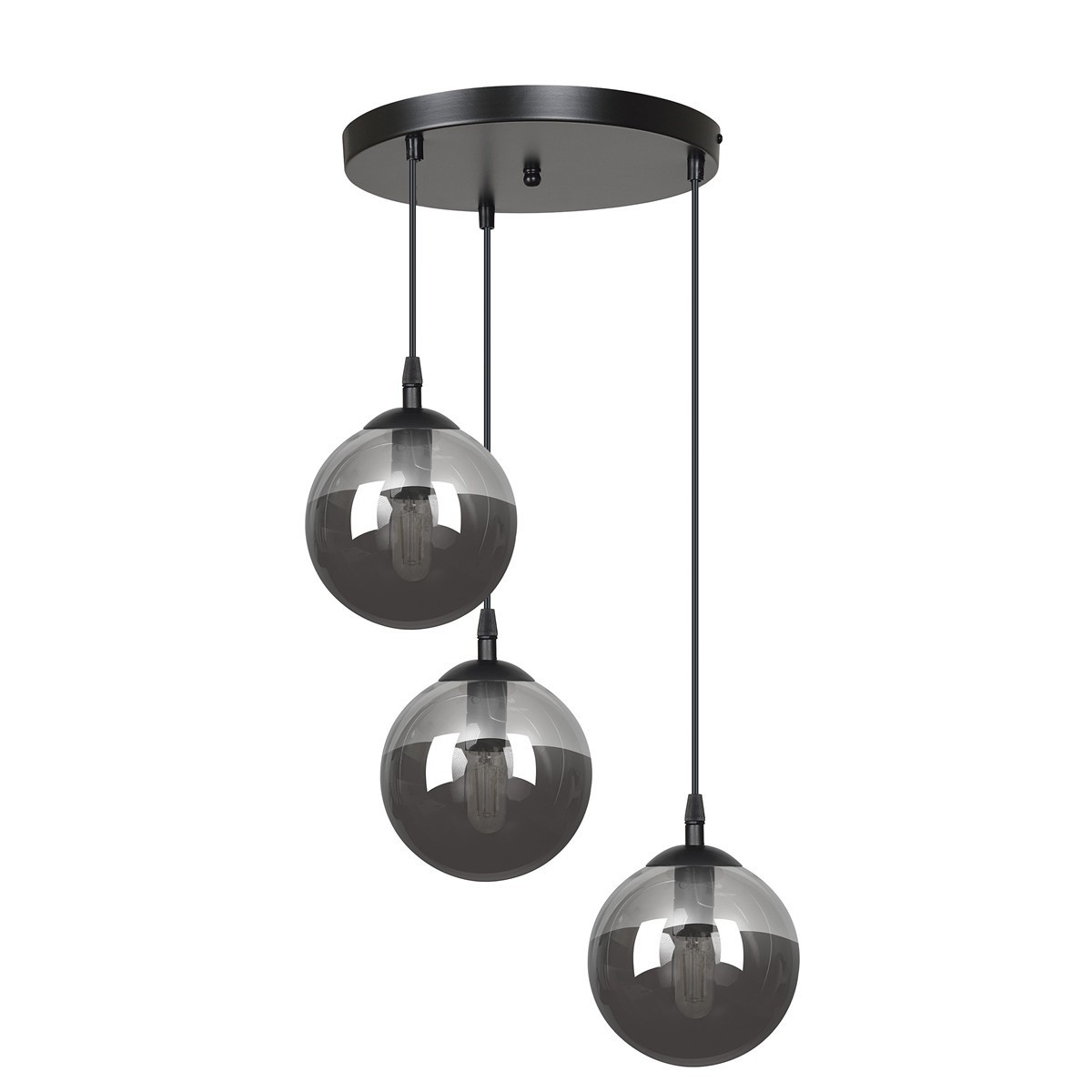 lampa wisząca Emibig COSMO 3 BLACK PREMIUM EM712/3PREM