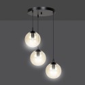 czarna lampa wisząca Emibig COSMO 3 BLACK PREMIUM EM713/3PREM