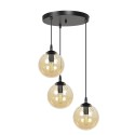 czarna lampa wisząca Emibig COSMO 3 BLACK PREMIUM EM713/3PREM