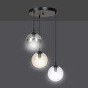 czarna lampa wisząca Emibig COSMO 3 BLACK MIX PREMIUM EM714/3PREM