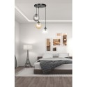 czarna lampa wisząca Emibig COSMO 3 BLACK MIX PREMIUM EM714/3PREM