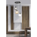 czarna lampa wisząca Emibig COSMO 3 BLACK MIX PREMIUM EM714/3PREM