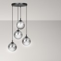 czarna wisząca lampa Emibig COSMO 4 PREMIUM EM712/4PREM