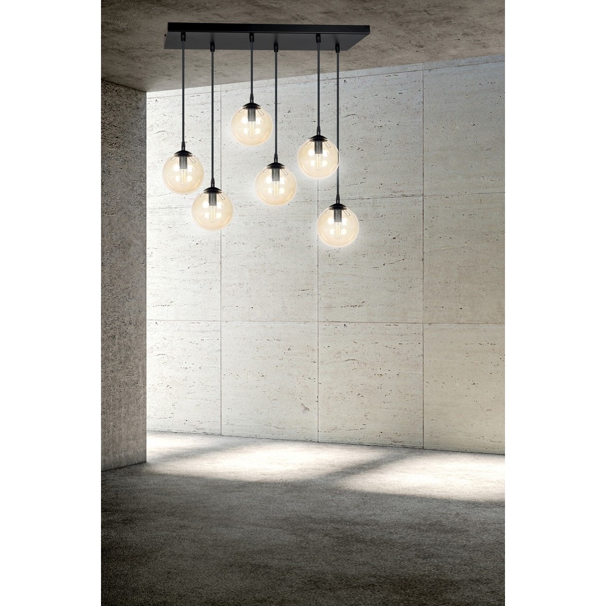 czarna lampa wisząca Emibig COSMO 6 EM713/6