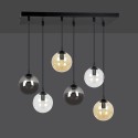 czarna lampa wisząca Emibig COSMO 6 BL/MIXA EM714/6M1