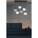 czarna lampa wisząca Emibig COSMO 6 BL/MIXA EM714/6M1