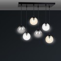 czarna lampa wisząca Emibig COSMO 6 BL/MIXA EM714/6M1