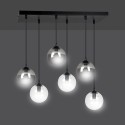 czarna lampa wisząca Emibig COSMO 6 BL/MIXB EM714/6M2