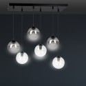 czarna lampa wisząca Emibig COSMO 6 BL/MIXB EM714/6M2
