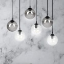 czarna lampa wisząca Emibig COSMO 6 BL/MIXB EM714/6M2