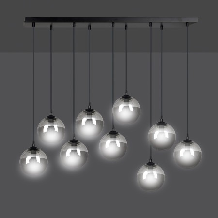 czarna lampa wisząca Emibig COSMO 9 EM712/9