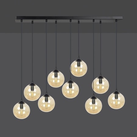 czarna wisząca lampa Emibig COSMO 9 EM713/9